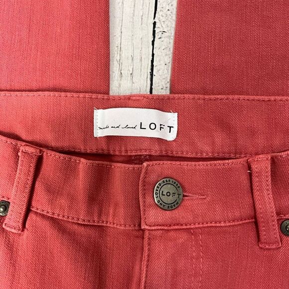 LOFT Pink Denim Jeggings - Picture 3 of 4